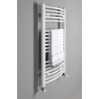 Kép 2/5 - AQUALINE ILO94E Fürdőszobai radiátor, íves, 450x986mm, 432W, fehér