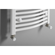 Kép 4/5 - AQUALINE ILO94E Fürdőszobai radiátor, íves, 450x986mm, 432W, fehér