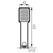 Kép 2/2 - Ferro Quadro S110 1 funkciós kézizuhany