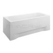 Kép 2/3 - M-Acryl Mira 120x70 egyenes fürdőkád + kádláb, fehér