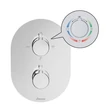 Kép 3/6 - Ravak Chrome CR 067.00 Falba süllyesztett csaptelep, háromutas, termosztátos, R-box-hoz Multi