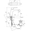 Kép 3/3 - Ravak Classic CL 011.00 Álló mosdócsaptelep leeresztővel