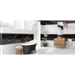Kép 2/3 - Valore - Carrara Relieve Stripe Albinegro Brillo B.G. 20x60 I.oszt