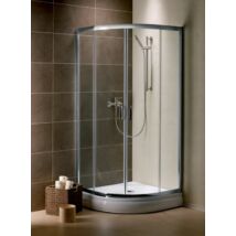 Radaway Premium Plus A 1900 80x80x190 íves zuhanykabin átlátszó üveggel, görgős