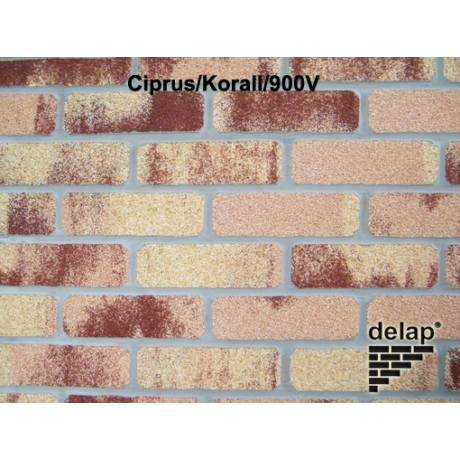 Delap Bontott tégla struktúra Ciprus/Korall/900V