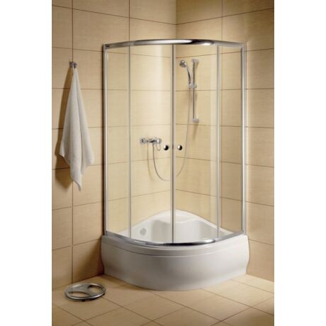 Radaway Classic A 1700 90x90x170 íves zuhanykabin átlátszó üveggel, görgős, króm