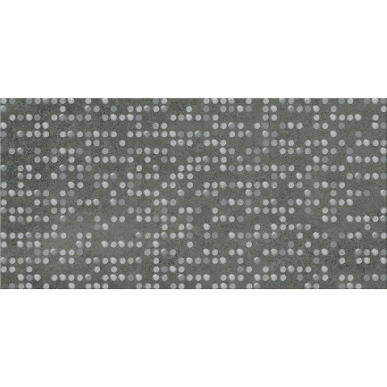 Cersanit - Normandie Graphite Inserto Dots Dekor 29,7x59,8 I.oszt