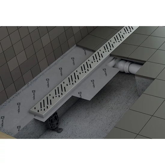 Radaway 5L105A rozsdamentes acél zuhanyfolyóka, 105 cm