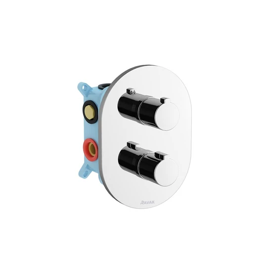Ravak Chrome CR 067.00 Falba süllyesztett csaptelep, háromutas, termosztátos, R-box-hoz Multi