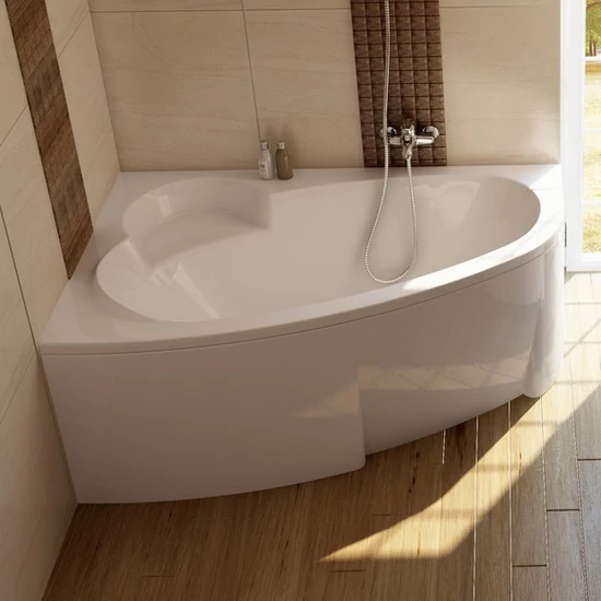 Ravak Asymmetric 150x100 balos aszimmetrikus kád + kádláb, fehér