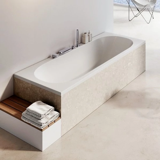 Ravak City 180x80 egyenes fürdőkád + kádláb, fehér