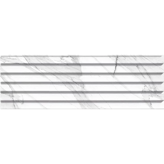 Valore - Carrara Relieve Stripe Blanco Brillo B.G. 20x60 I.oszt