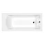M-Acryl Fresh 160x70 egyenes fürdőkád + kádláb, fehér M-Acryl Fresh 160x70 egyenes fürdőkád + kádláb, fehér